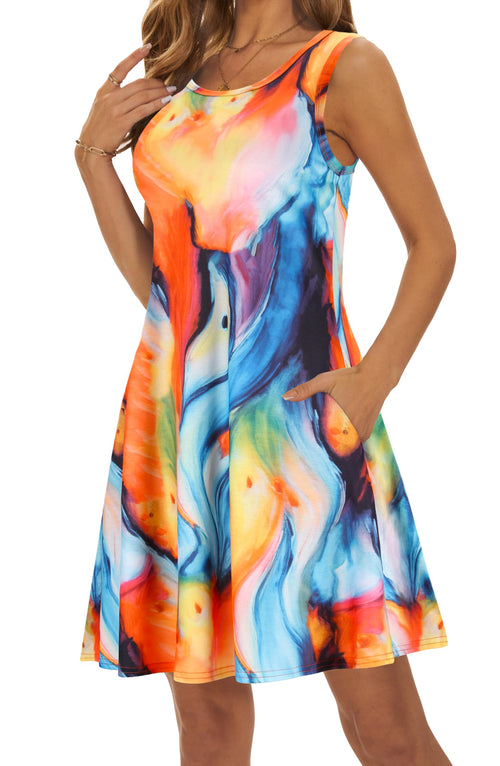 Casual Sundress Cover Ups Sleeveless