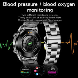 Multifunctioneel smartwatch Bluetooth-oproep Stappenteller Bloeddruk Hartslagdetectie Waterdicht horloge 