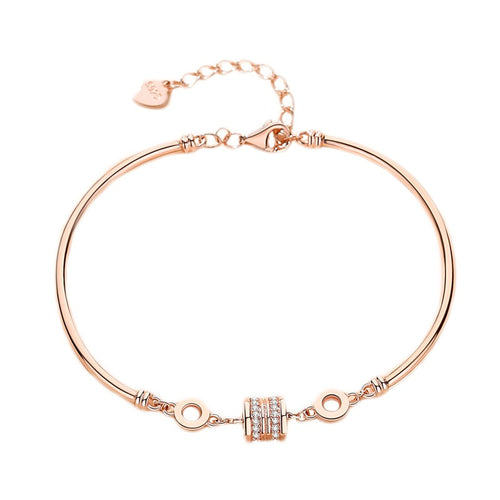 S925 small waist bracelet sterling silver rose gold