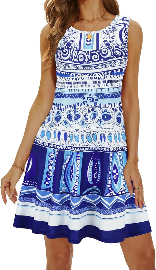 Casual Sundress Cover Ups Sleeveless