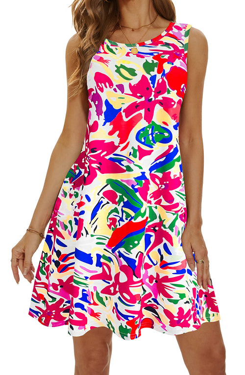 Casual Sundress Cover Ups Sleeveless