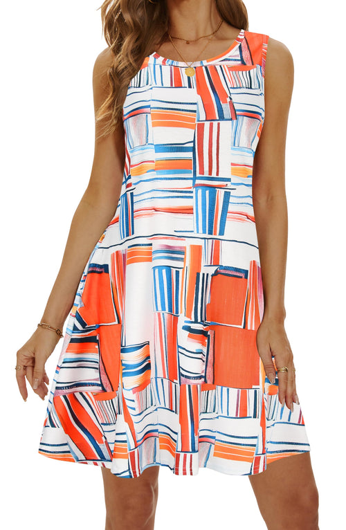 Casual Sundress Cover Ups Sleeveless