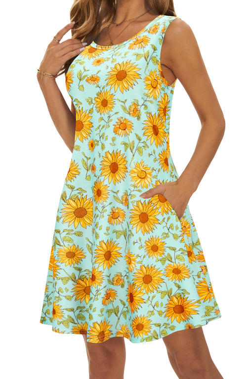 Casual Sundress Cover Ups Sleeveless