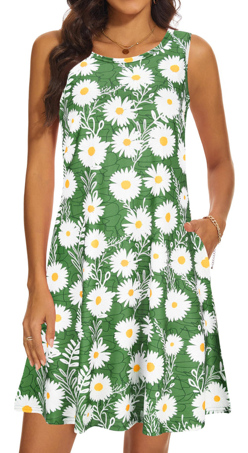 Casual Sundress Cover Ups Sleeveless