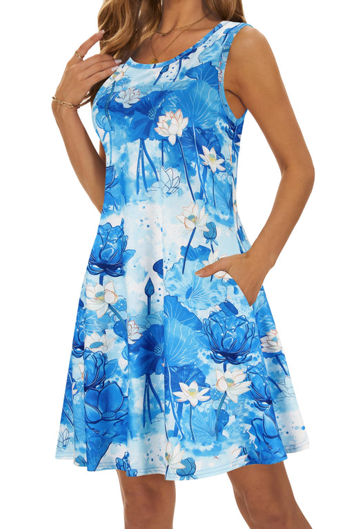 Casual Sundress Cover Ups Sleeveless