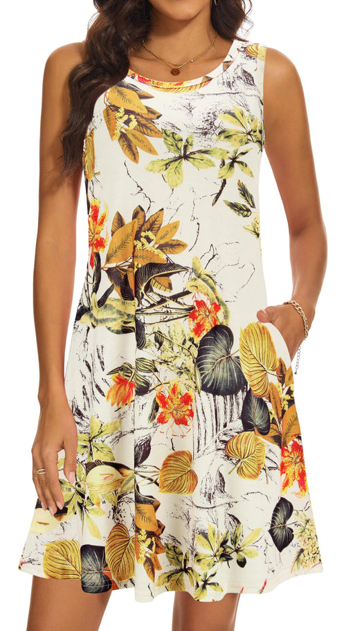 Casual Sundress Cover Ups Sleeveless