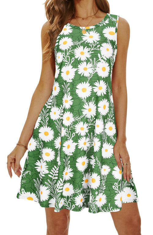 Casual Sundress Cover Ups Sleeveless