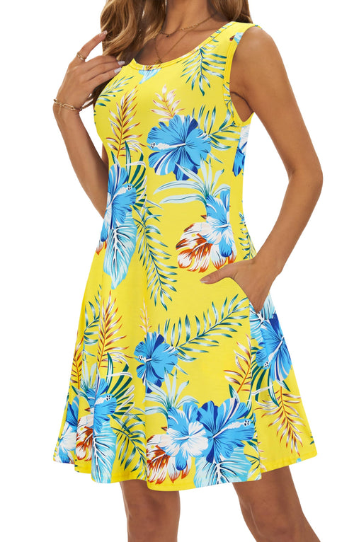 Casual Sundress Cover Ups Sleeveless