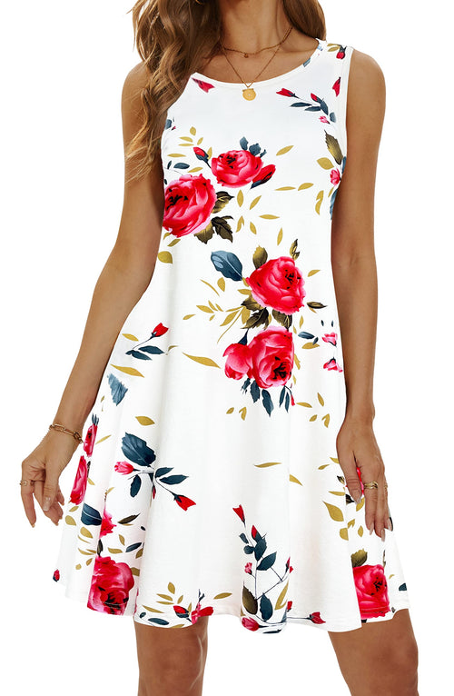 Casual Sundress Cover Ups Sleeveless