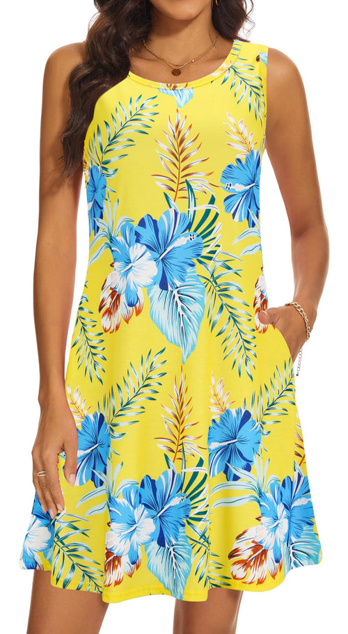 Casual Sundress Cover Ups Sleeveless