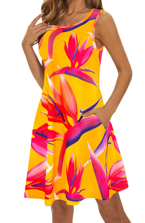 Casual Sundress Cover Ups Sleeveless