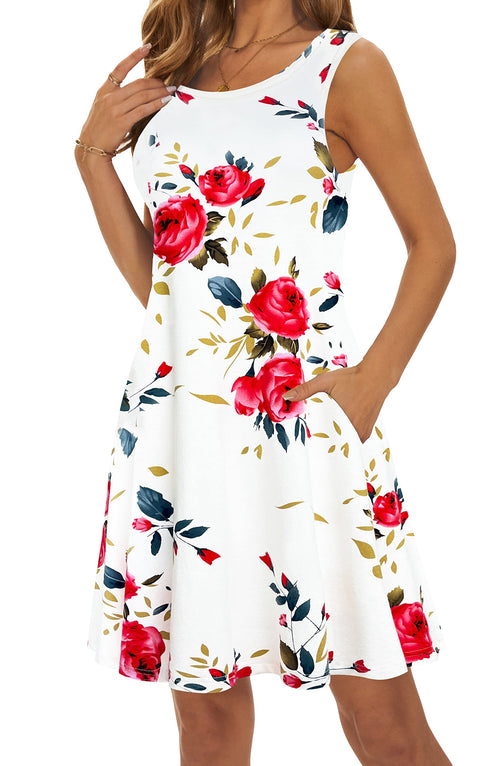 Casual Sundress Cover Ups Sleeveless