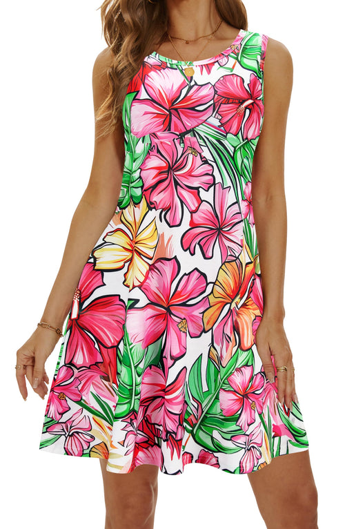 Casual Sundress Cover Ups Sleeveless