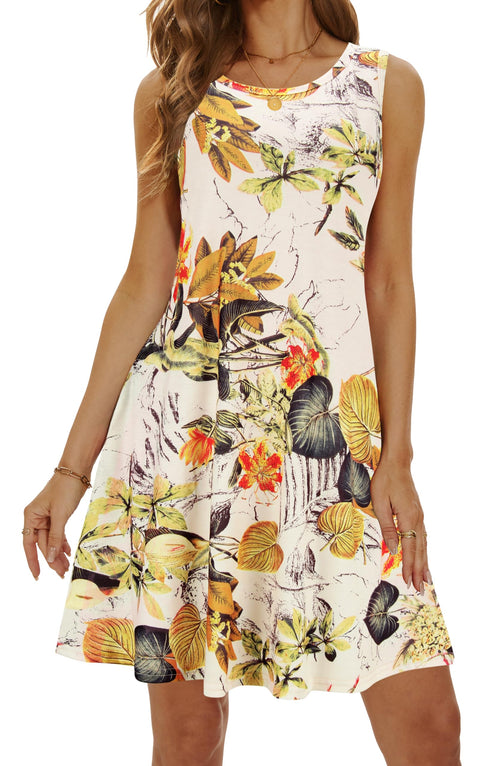 Casual Sundress Cover Ups Sleeveless