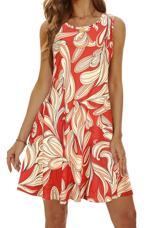 Casual Sundress Cover Ups Sleeveless