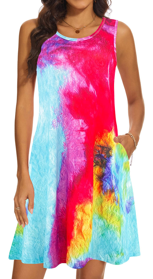 Casual Sundress Cover Ups Sleeveless