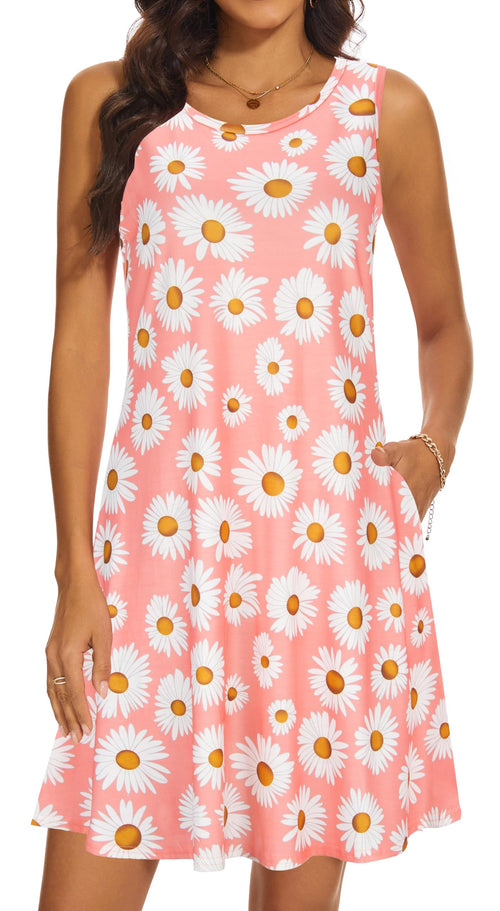 Casual Sundress Cover Ups Sleeveless