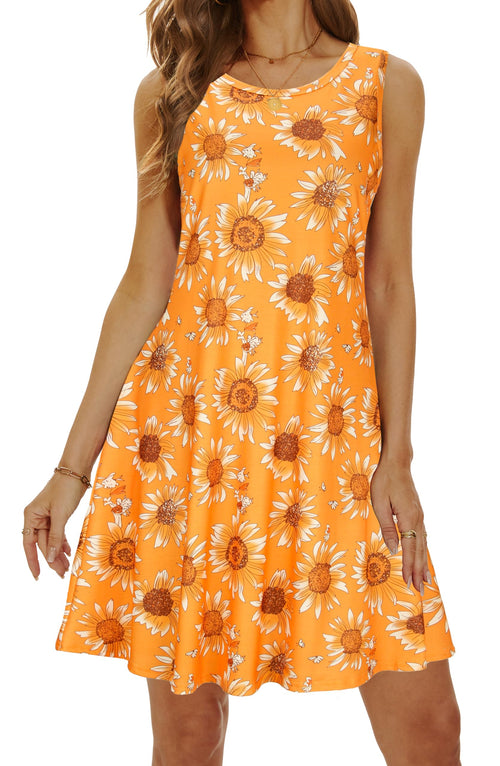 Casual Sundress Cover Ups Sleeveless