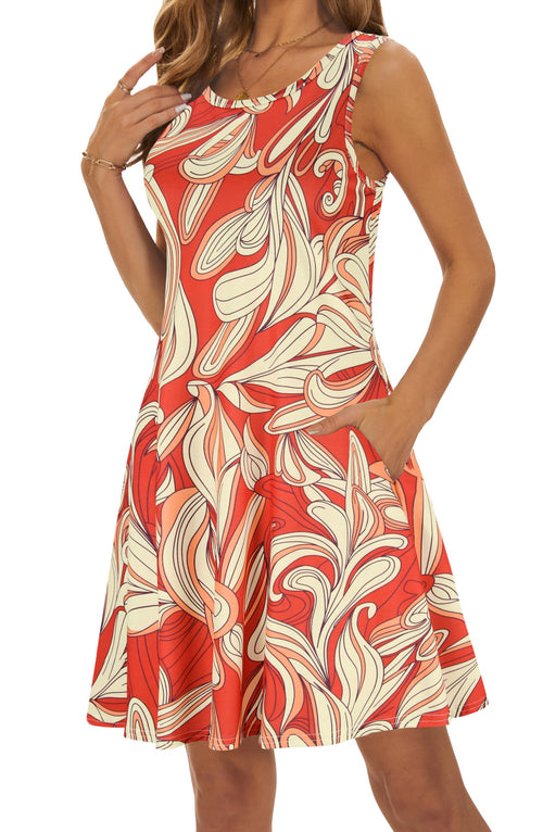 Casual Sundress Cover Ups Sleeveless