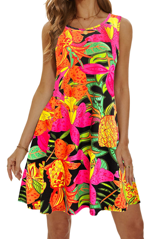 Casual Sundress Cover Ups Sleeveless