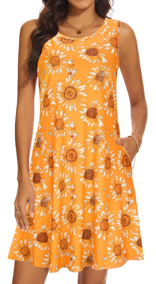 Casual Sundress Cover Ups Sleeveless