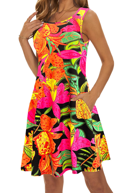 Casual Sundress Cover Ups Sleeveless