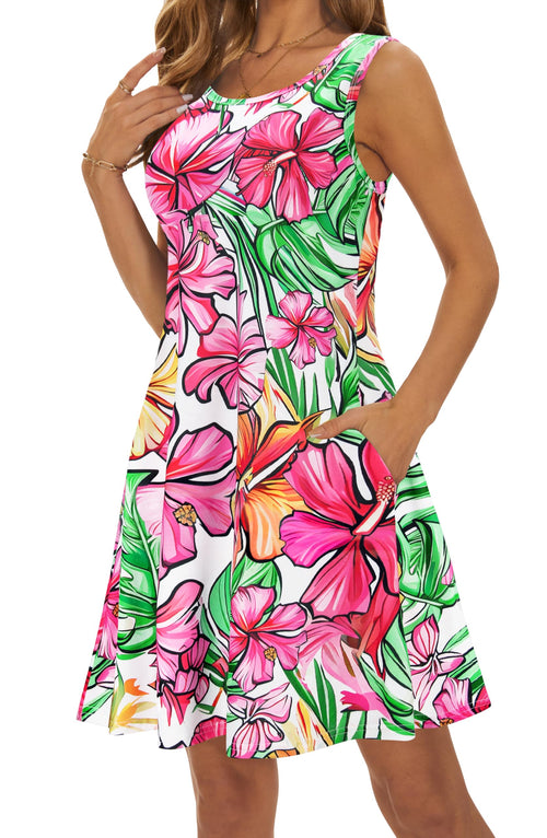 Casual Sundress Cover Ups Sleeveless