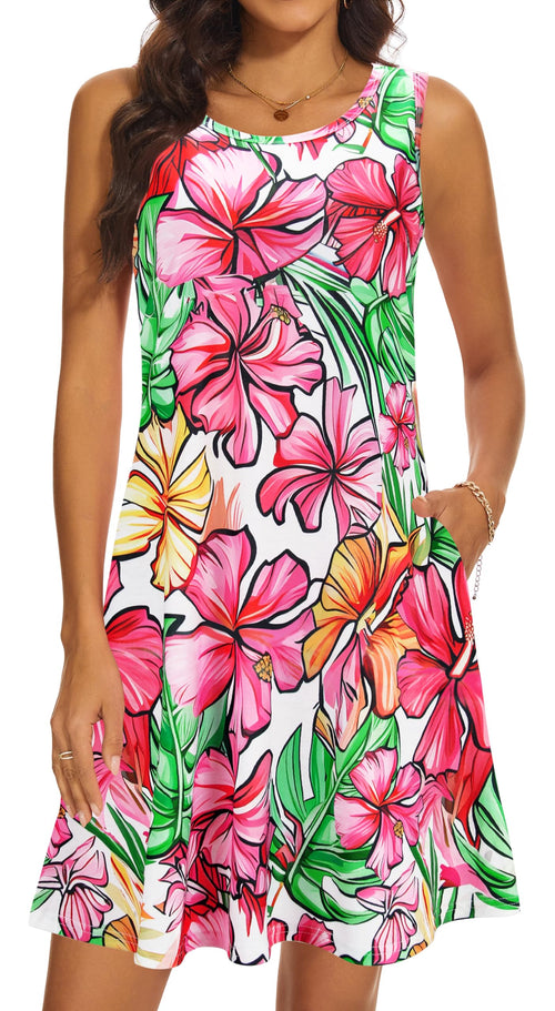 Casual Sundress Cover Ups Sleeveless