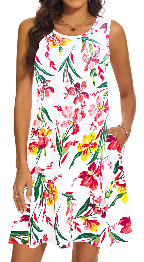 Casual Sundress Cover Ups Sleeveless