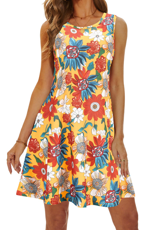 Casual Sundress Cover Ups Sleeveless