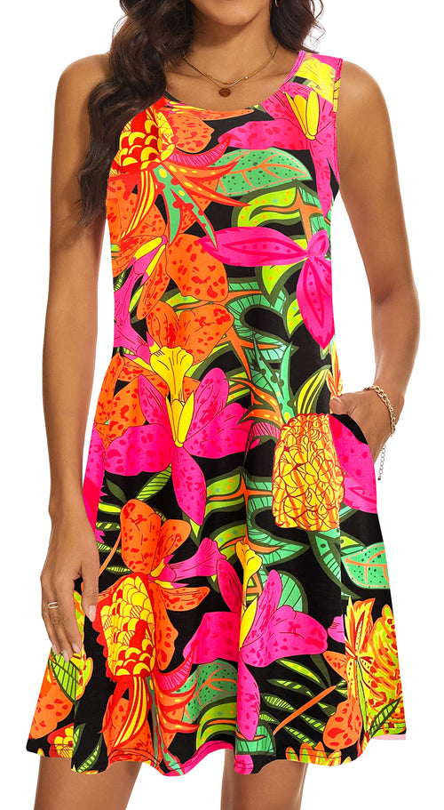 Casual Sundress Cover Ups Sleeveless