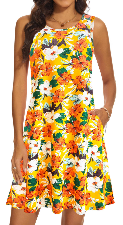 Casual Sundress Cover Ups Sleeveless