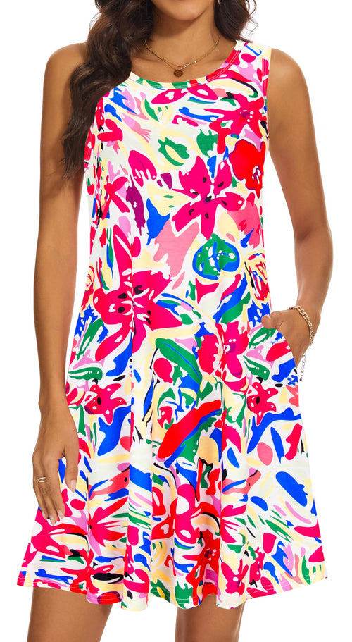 Casual Sundress Cover Ups Sleeveless