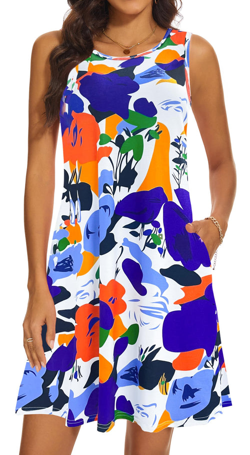 Casual Sundress Cover Ups Sleeveless