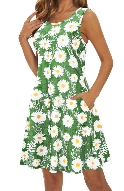 Casual Sundress Cover Ups Sleeveless