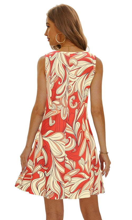 Casual Sundress Cover Ups Sleeveless