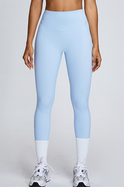 Beau Blue High-Waisted Yoga Leggings