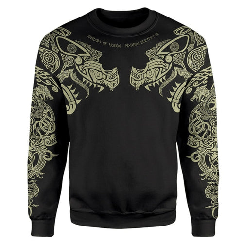 Tattoo D Printed Men hoodies