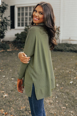 Jungle Green Cowl Neck Shift Tunic