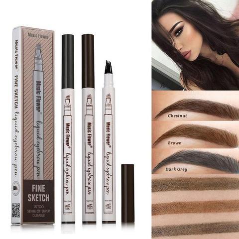 Waterproof Natural Eyebrow Pen Four-claw Eye Brow Tint Fork