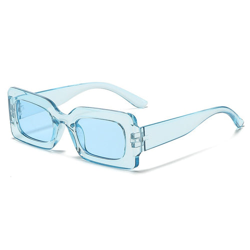 Snoepkleurige zonnebril, vierkante dameszonnebril, modieuze en trendy retro-bril voor heren 