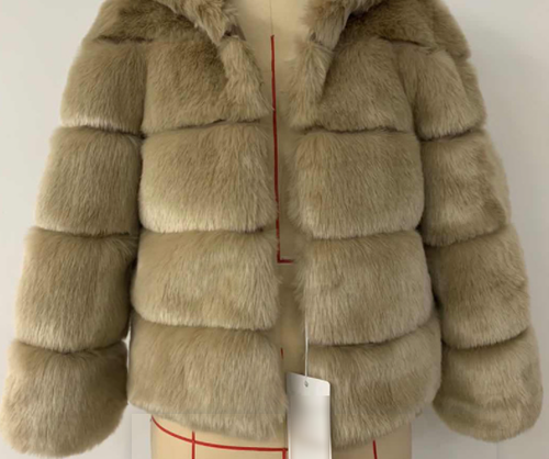 Faux Fur Coat Women Warm Slim Fit Leather Fur Coat Plus Size