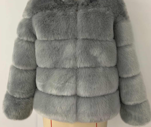 Faux Fur Coat Women Warm Slim Fit Leather Fur Coat Plus Size