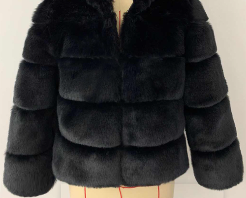 Faux Fur Coat Women Warm Slim Fit Leather Fur Coat Plus Size