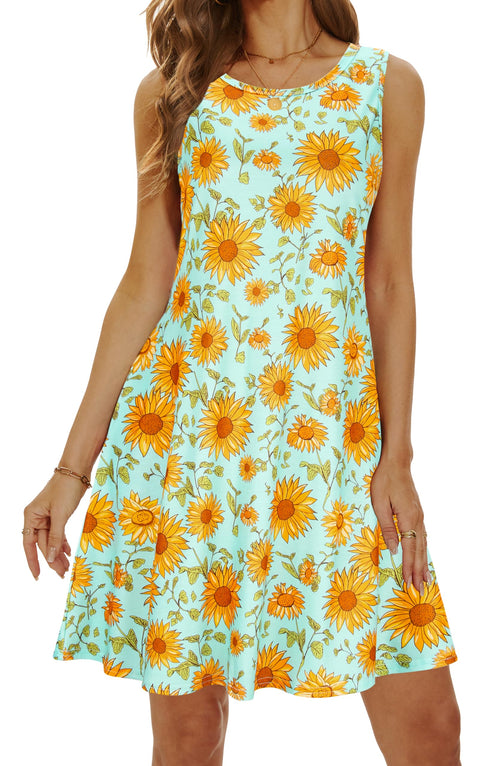 Casual Sundress Cover Ups Sleeveless