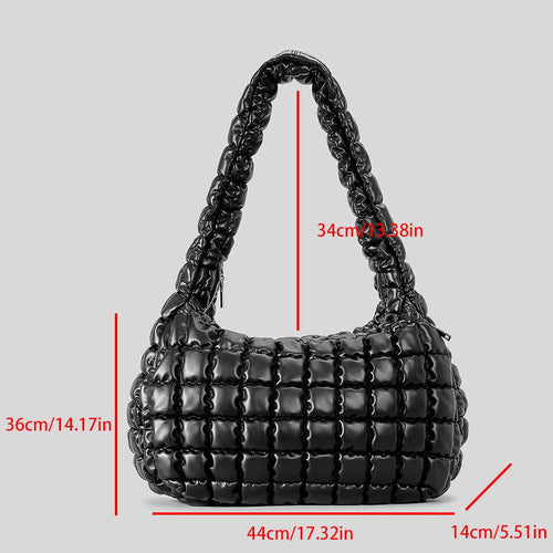 Large capacity handbag with cotton clip