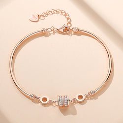 S925 small waist bracelet sterling silver rose gold