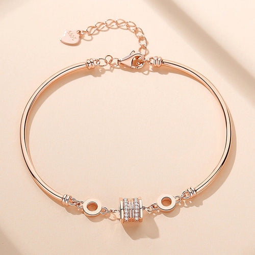 S925 small waist bracelet sterling silver rose gold