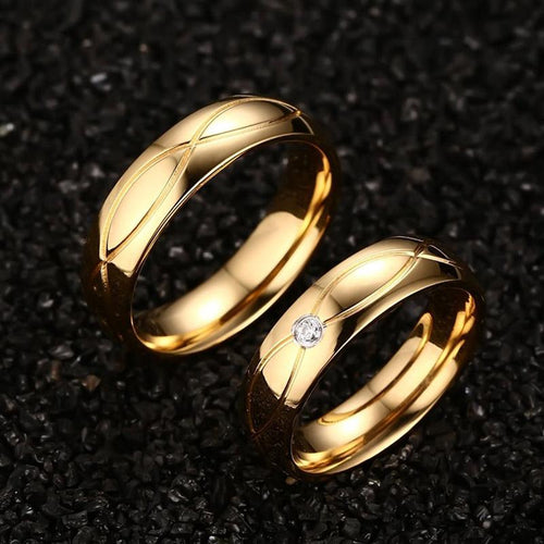 Vnox Lovers trouwringen ringen voor dames heren 