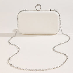 I Do Letter Evening Bags For Women Bridal Clutches Pearl Beading Wedding Party Purse Trendy Designer Chain Shoulder Handbag